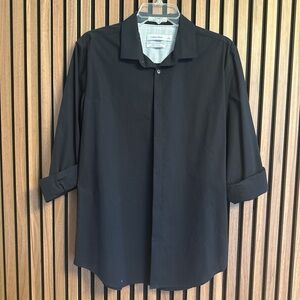 Calvin Klein Gray Plaid Shirt